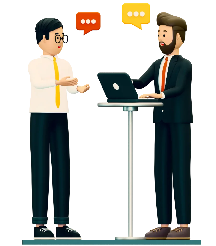 Illustrations of professional consulting and staffing by galesystem